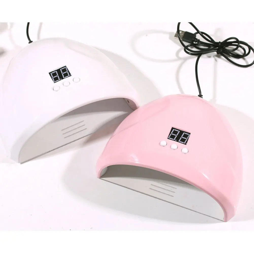 

Pink LED Nail Lamp 36W Intelligent Induction Nail Dryer 3 Modes Gel Polish Dryer Fast Curing UV Therapy Lamp Nail Machine Tools