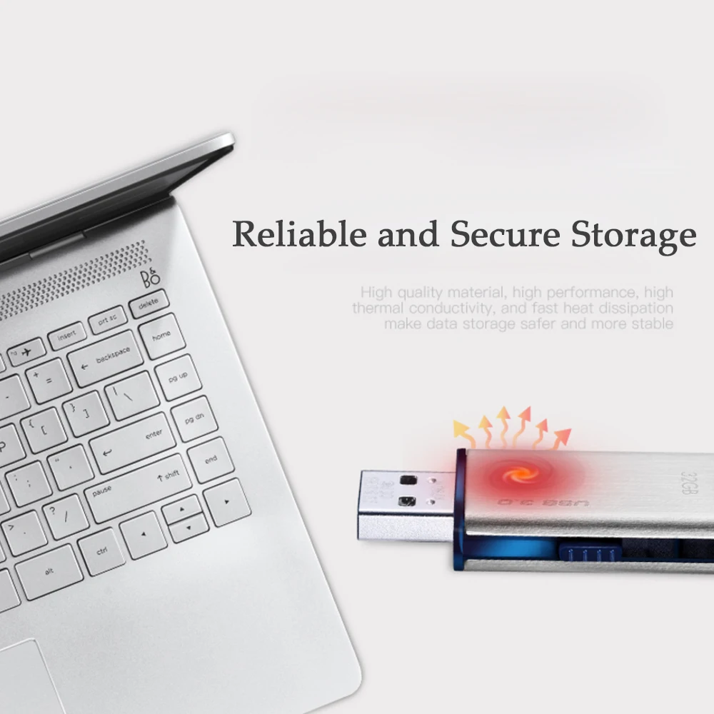 Металлический USB флеш накопитель HP 3 0 32 ГБ 64 128 флешка водонепроницаемая карта