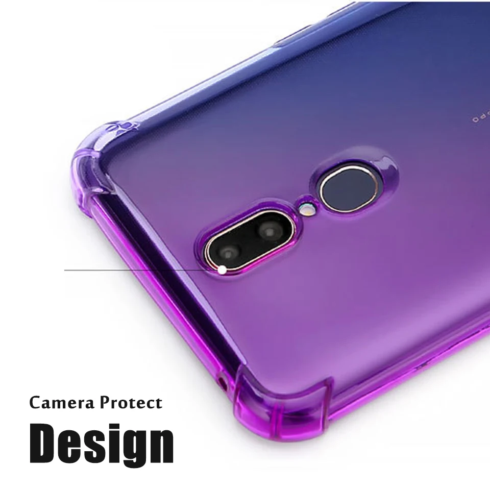 Постепенное изменение цвета для oppo A83 A71 чехол F1S A59 защитная задняя крышка
