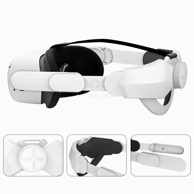 

Head Strap for -Oculus Quest 2 VR Headset Comfortable Headband Non-slip Head Strap Increase Virtual Dropship