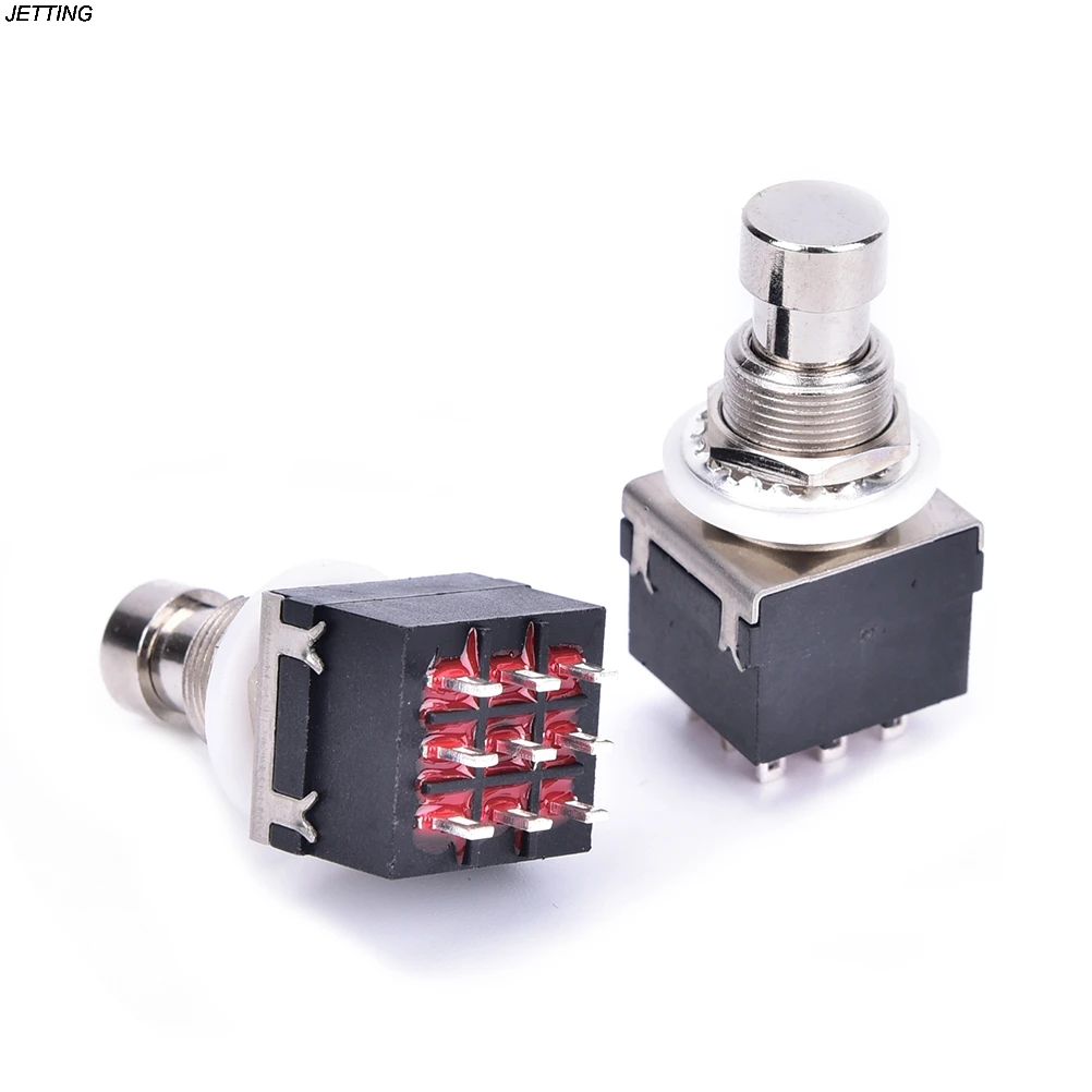 New 5 pcs 3PDT 9-Pin Guitar Effects Stomp Switch Pedal Box Foot Metal True Bypass | Спорт и развлечения