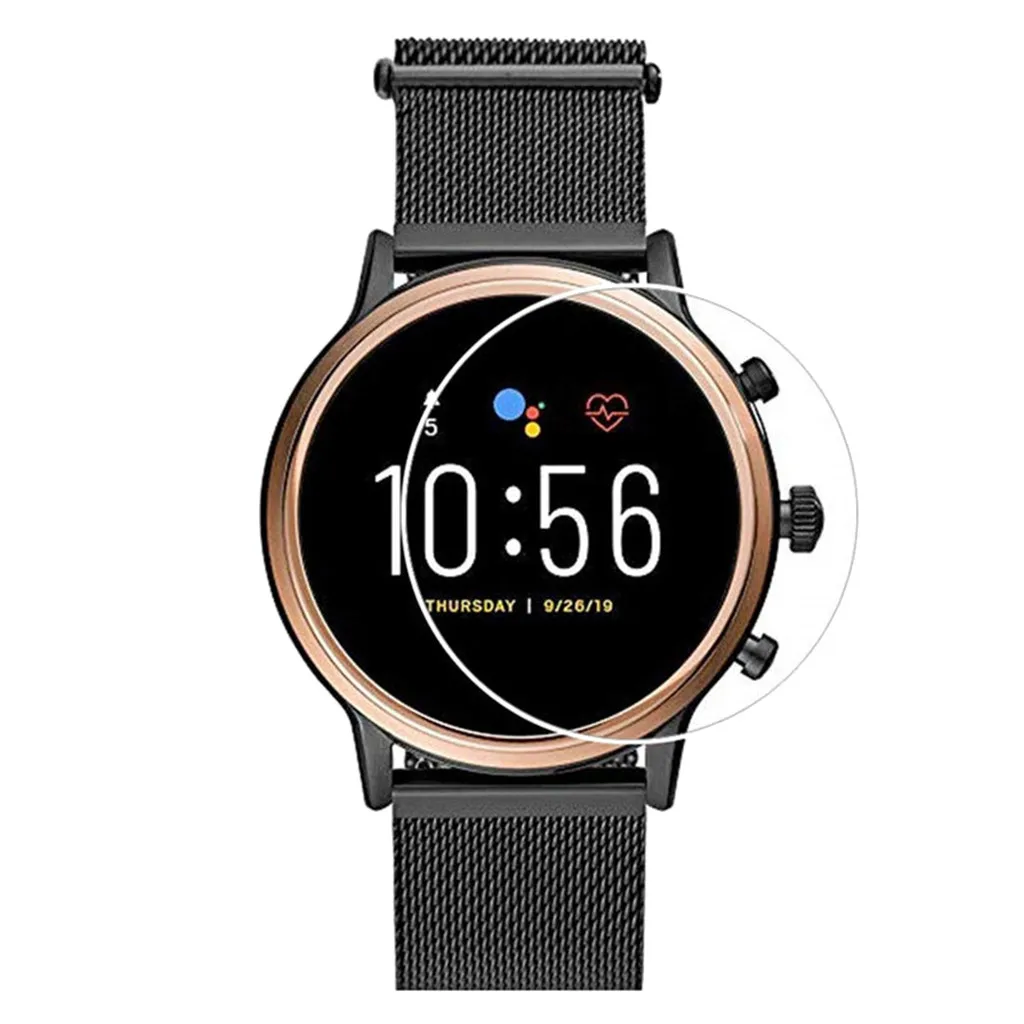 Защитная пленка из закаленного стекла для смарт-часов Fossil Gen5 Q прозрачная