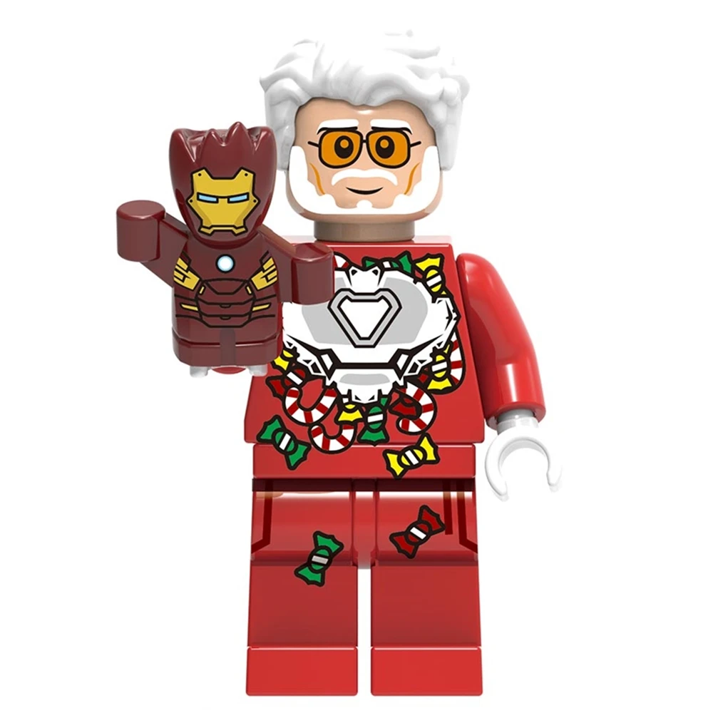 Рождественский мини фигурки Железного человека Tony Stark супергероев Джокера Дарта