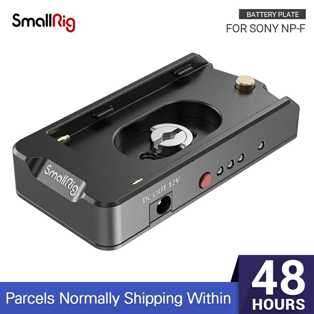 Placa de Adaptador de Bateria para Sony Baterias do tipo com Anti-torção de Borracha Suporte a Gravação de Vídeo Np-f Smallrig Rig- Pad 2504
