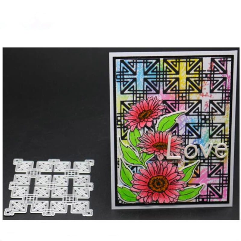 YINISE металлические режущие штампы для трафареты скрапбукинга задний план DIY