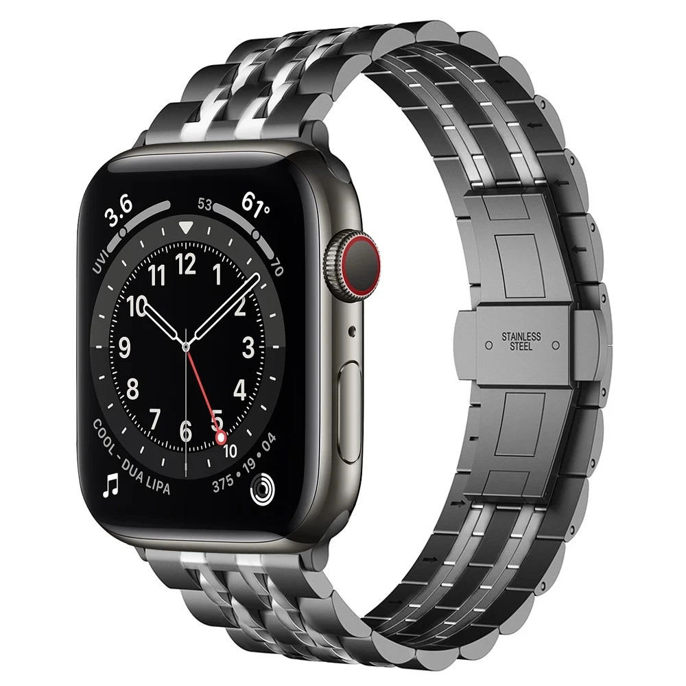 

Браслет из нержавеющей стали для Apple Watch Series 6 SE 5 4 44 мм 40 мм
