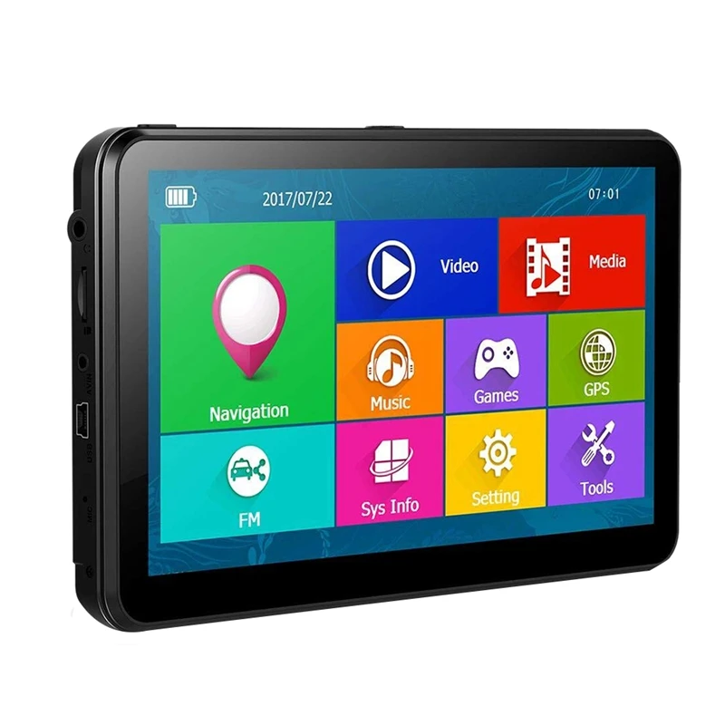 7-дюймовый автомобильный видеорегистратор Android 4 емкостный экран Hd 1080P сенсорный