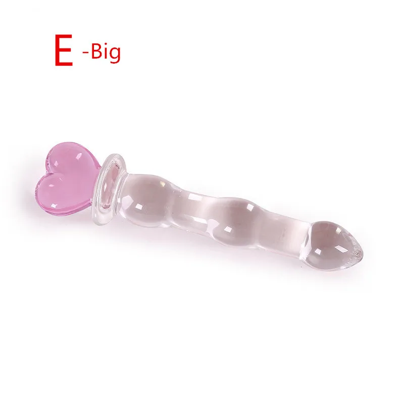 Секс-шоп 7 размеров стеклянные бусины анальные секс-игрушки Хрустальный пенис