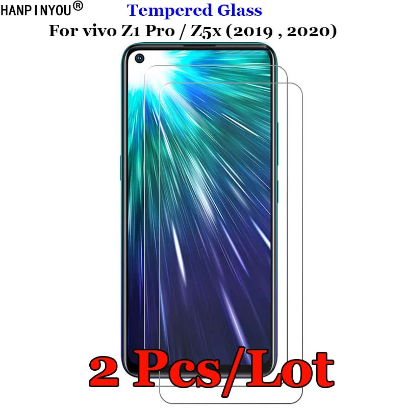 

2 Pcs/Lot For vivo Z1 Pro Tempered Glass 9H 2.5D Premium Screen Protector Protective Film For vivo Z5x 2019 / 2020 6.53"