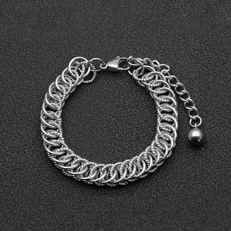 Высокое качество 100% нержавеющая сталь очаровательный двойной скрученный круг