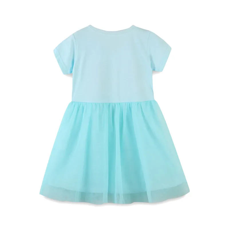 Детское Сетчатое платье-пачка для девочек с вышивкой бисером прыжков | Детская