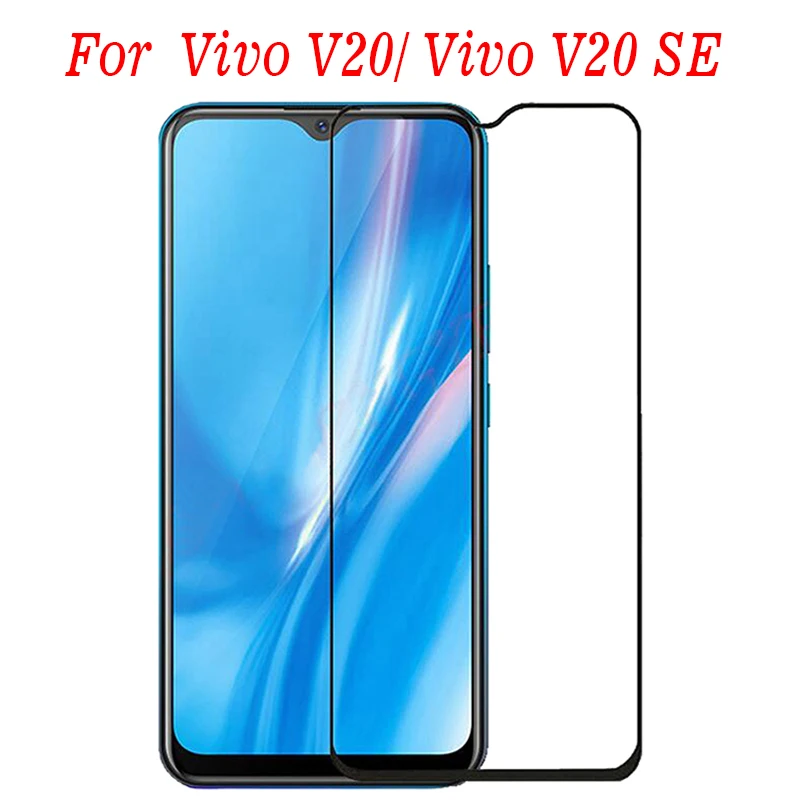 3D закаленное стекло с полным клеем для Vivo V20 5G полное покрытие экрана защитная