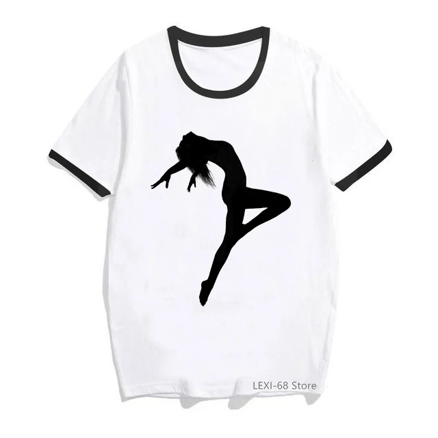 

ZO86 rainbow vogue gymnastics clothes 2020 Ballet dancer tshirt femme 3577