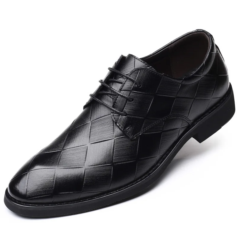 

Autumn New Dress Leather Shoes Men Casual Shoe Business Office Fashion Wedding Shoes Luxury High Quality Plus Size 38-48