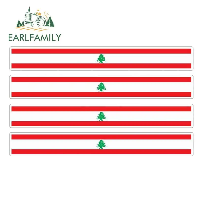 EARLFAMILY 13 см x 1 7 4 шт. полоса автомобиля Наклейка флаг на Мотогонки скейтборд