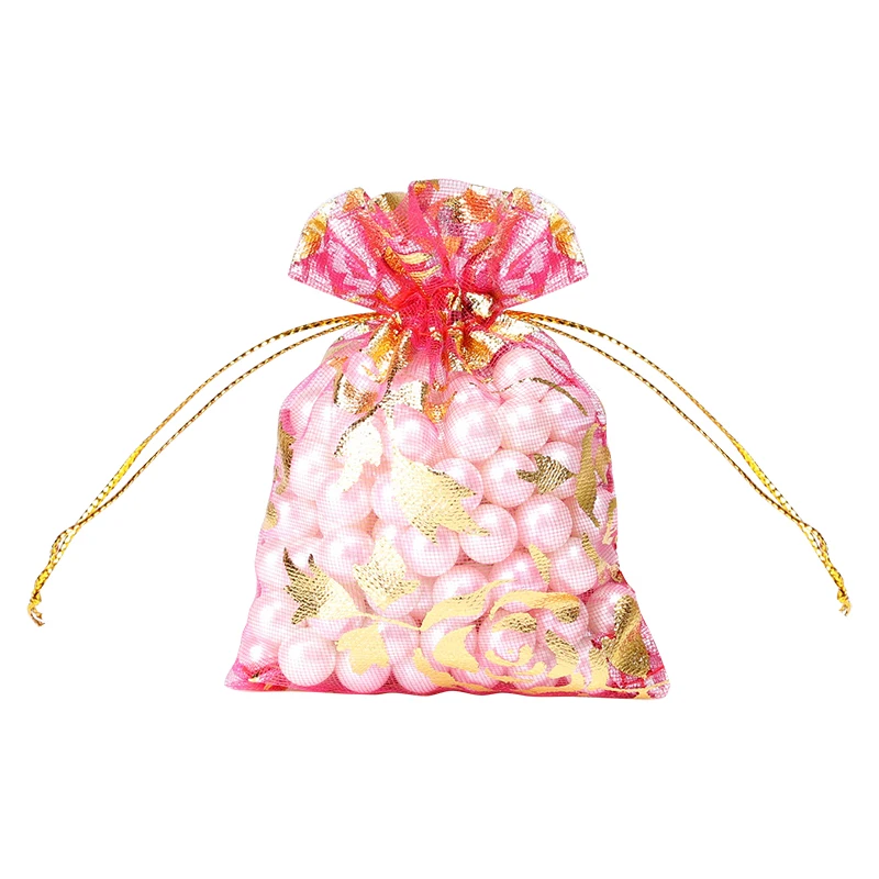 50 шт Прозрачные подарочные мешочки на Рождество мешки для упаковки ювелирных