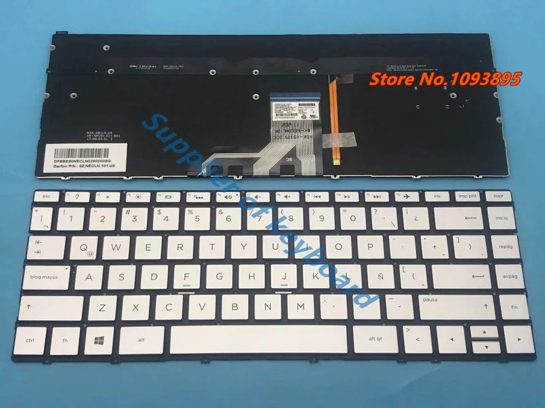 

Новая Латиноамериканская клавиатура для HP Envy 13-ad007ns 13-ad008ns 13-ad009ns 13-ad010ns 13-ad011ns Латиноамериканская испанская клавиатура с подсветкой серебристая