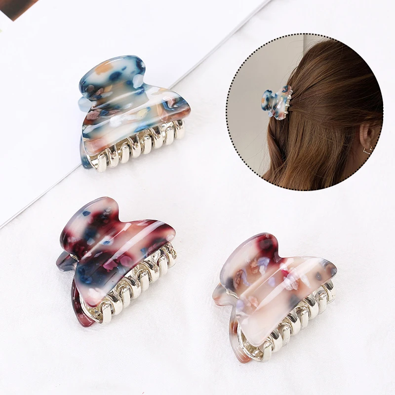 

Новые корейские элегантные акриловые маленькие заколки для волос для женщин и девочек изысканные аксессуары для волос заколки для волос мо...