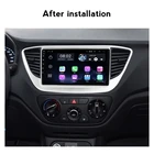 Автомобильный мультимедийный gps-навигатор, стерео для Hyundai Solaris 2 Verna 2016 2017 2018 HD 1024*600, головное устройство, экран, аудио-видео