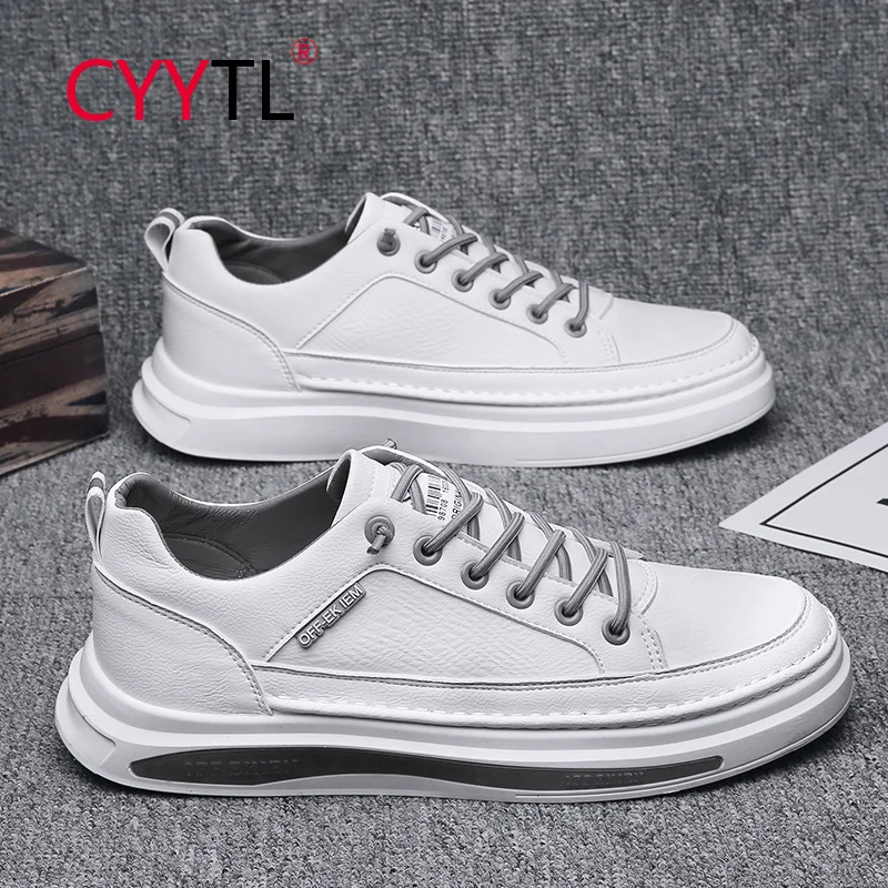 

CYYTL Men's Casual Skateboard Shoes Low Top Lace-up Flats Sports Running Sneakers for Students Driving Comfortable Chaussure