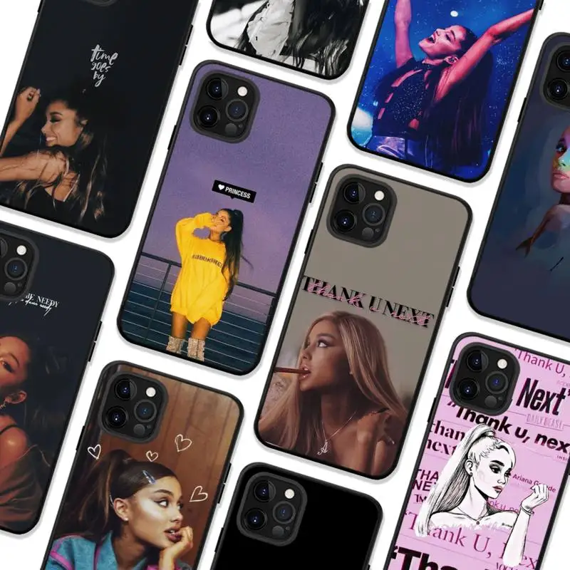 

Cute Girl Singer gifts Thank U Next Phone Case For iPhone 13 11 8 7 6 6S Plus X XS MAX 5 5S SE 2020 XR 11 pro DIY Funda