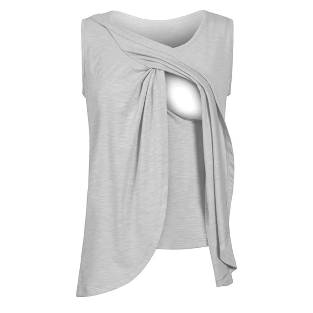 Летняя женская футболка для грудного вскармливания топ кормящих женщин удобная