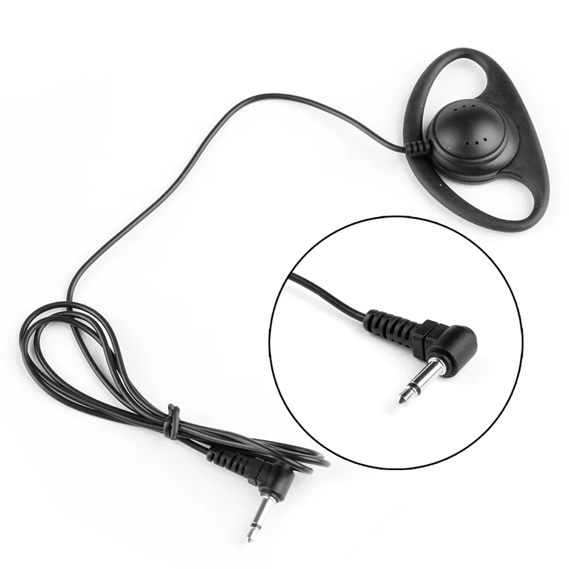 

R58B 3.5mm D-Shape Jack Listen Only Earpiece Headset For Two Way Radios Walkie Radio
