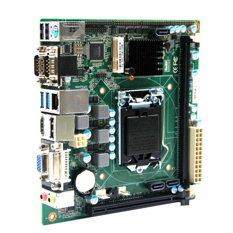 LGA1150 Материнские платы Mini ITX с чипсетом H81 для 4 го i3 i5 i7/Pentium/Celeron cpu industrial maibnboard 10 * USB