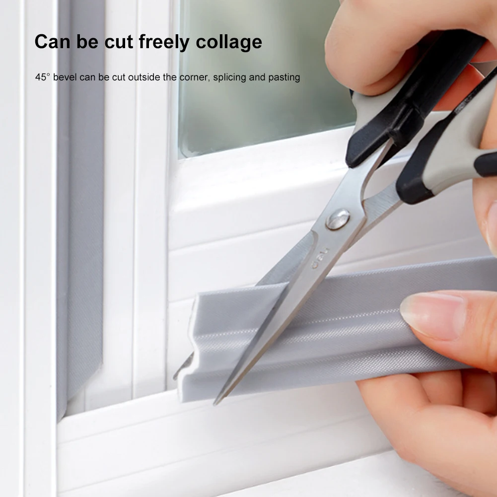 

2M PU Foam Strip Foam Seal Tape Self Adhesive Door Weather Stripping Insulation Foam Window Insulation Tape Sealing Strips