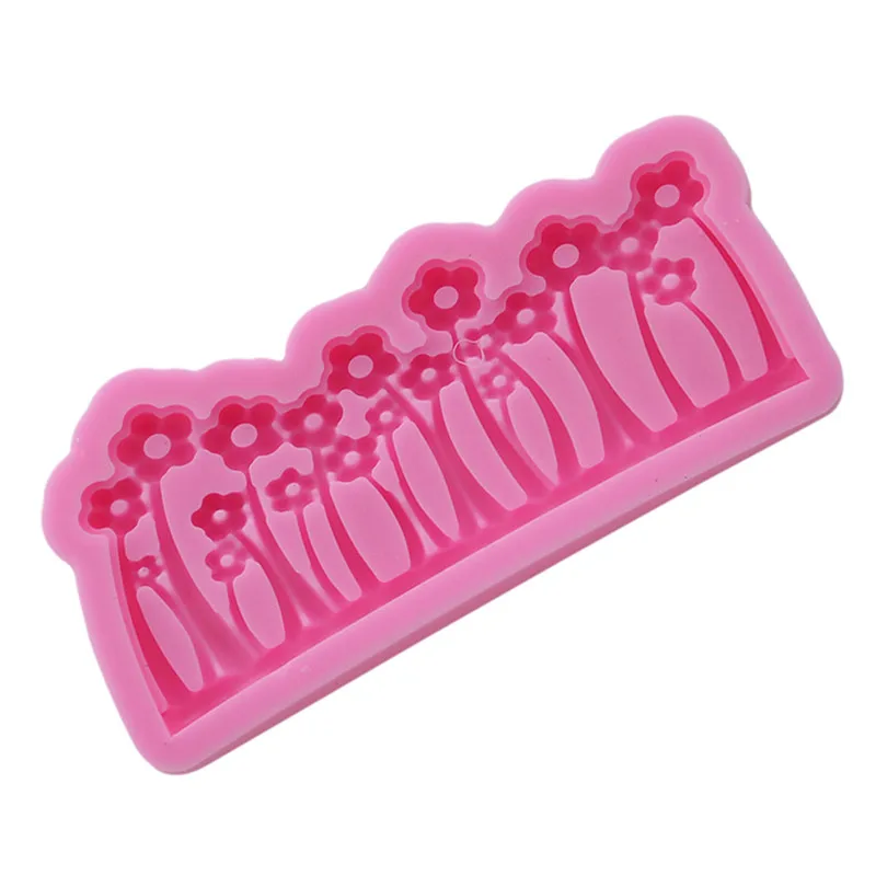 New Arrived 3D Flowers Forests Shrubs Shaped Fondant Moulds Silicone Molds Cake Sugarcraft Decorating Tools | Дом и сад