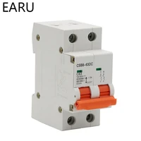 2p dc 500v solar mini circuit breaker mcb direct current fuse pv system solar engery 1361016202532405063a protector