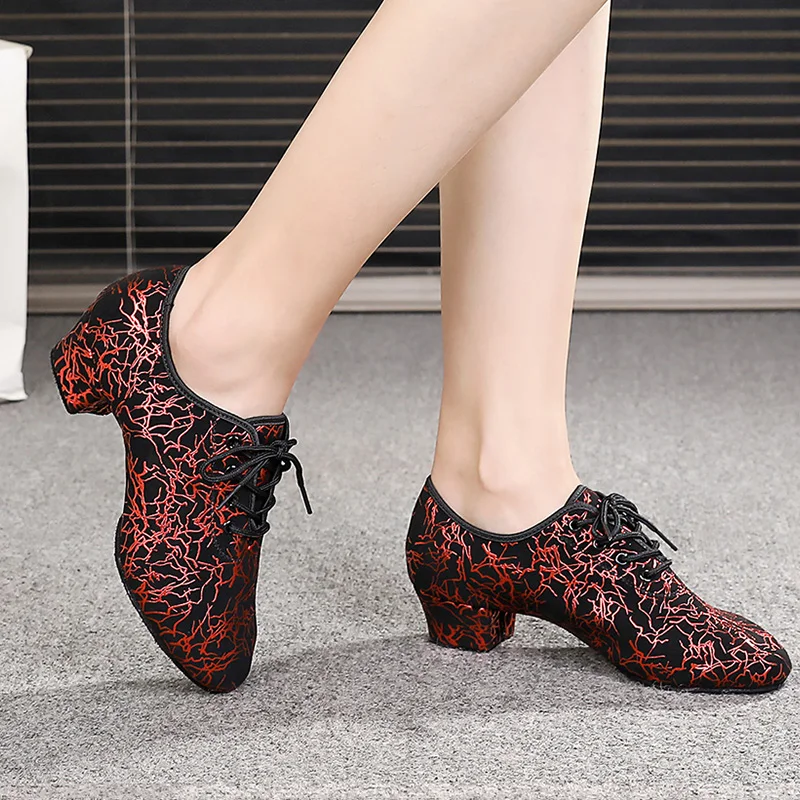 Обувь для бальных танцев мужчин обувь выступлений на шнуровке танго тренировок