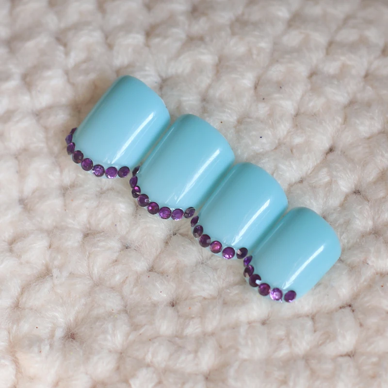 Новинка 2020 24 шт. лидер продаж модные милые искусственные ногти карамельных