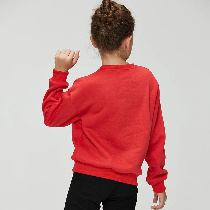 GLO STORY Повседневный свитер для девочек милый пуловер с круглым вырезом и рисунком