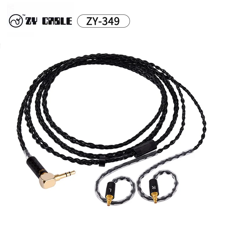Fanmusic ZY 349/ZY 350/ZY 351/ZY 352 ручной работы серебряной проволоки IE40 pro Кабель наушников