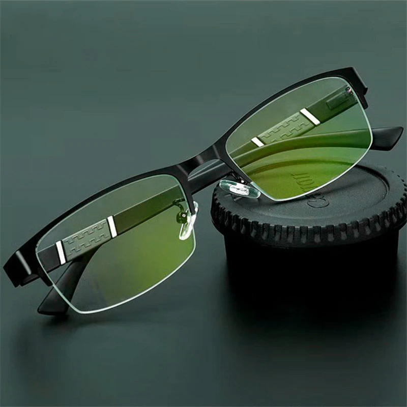 Reading Glasses Trend for Men and Women High Quality Half-frame Diopter Business Office Men's | Аксессуары для одежды