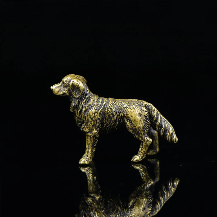 

Чистая медь, Китай богатство собаки маленькая статуя талисман