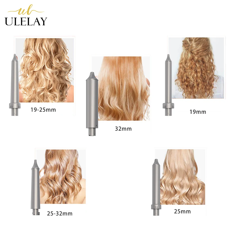 

ULELAY New Technology 5 IN 1 Removable Curler Iron Set Professional Salon Hair Curler Set wave hair styling tool