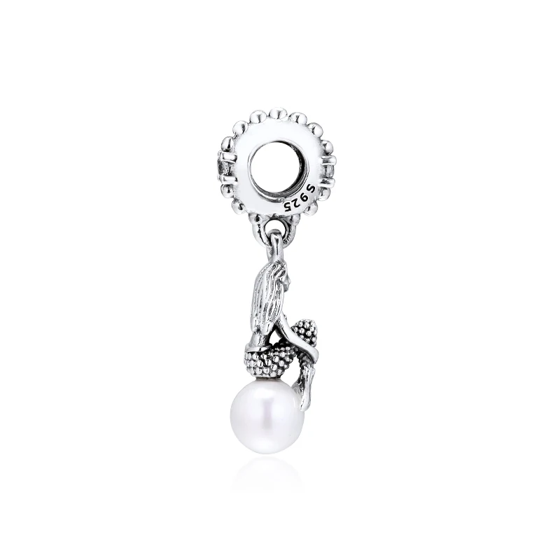 Подвеска для бусины браслеты ЕВРОПА серебро 100% пробы светящиеся Подвески Ариэль