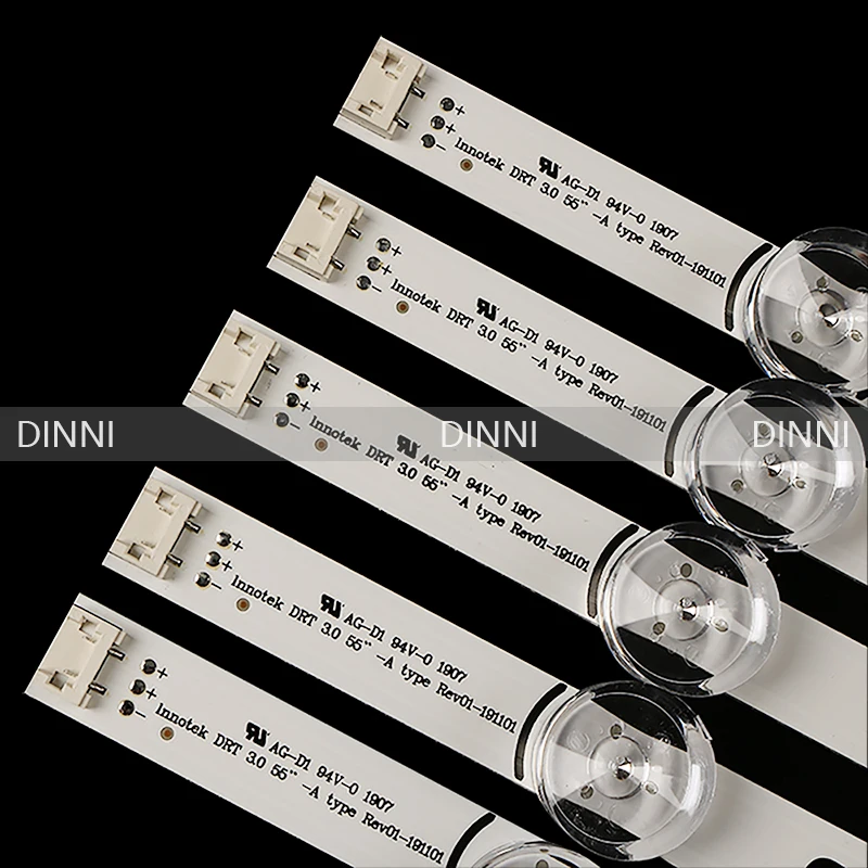 100% New 10pcs/Kit LED strips for LG 55 TV 55LB5670 CR 55LB570V ZB 55LB570U ZK AGF78401601 LC550DUE FGM4 6916L 1987A 6916L 1988A