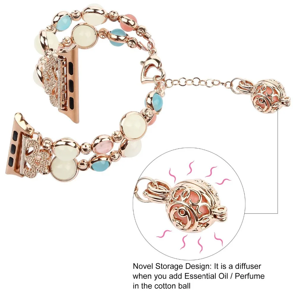 Band For Apple watch series 6 4 5 3 44mm 40mm bracelet Luminescence night light watch strap for iWatch series 38mm 42mm Women