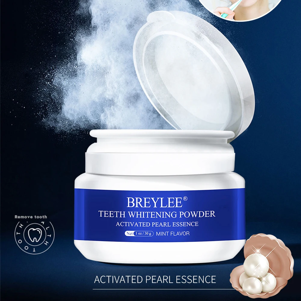 

BREYLEE Teeth Whitening Powder Remove Plaque Stains Toothpaste Dental Tools White Teeth Cleaning Oral Hygiene Toothbrush Gel 30g