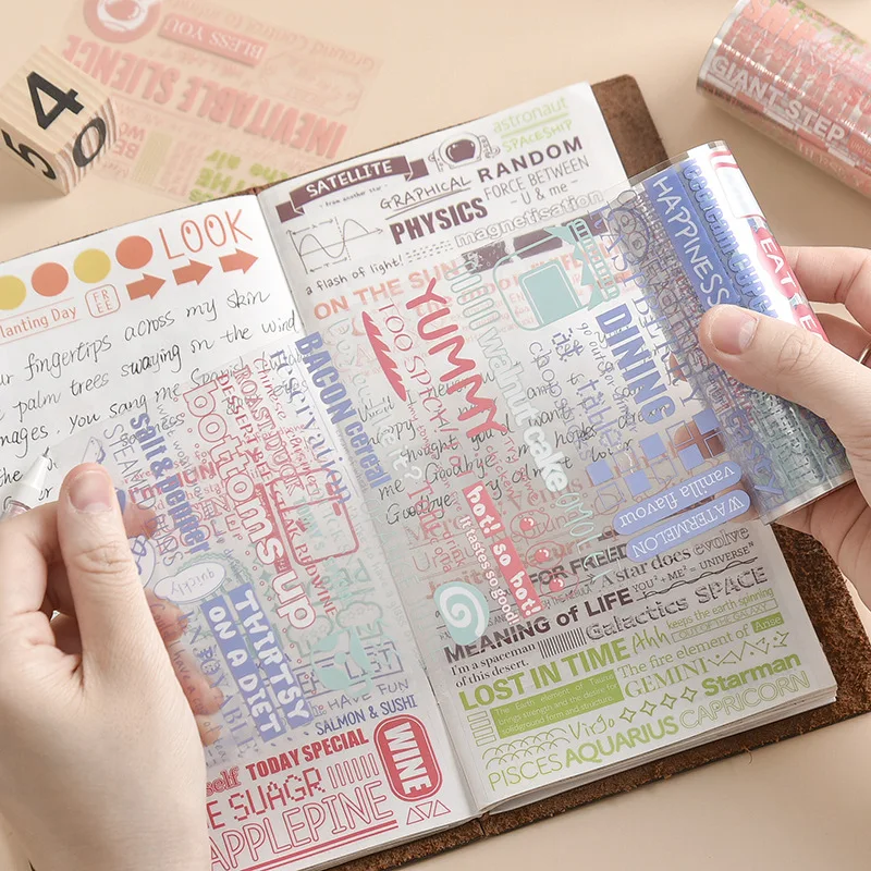 Английская газета постер-коллаж лента Bullet Journal васи набор клейкая DIY Скрапбукинг