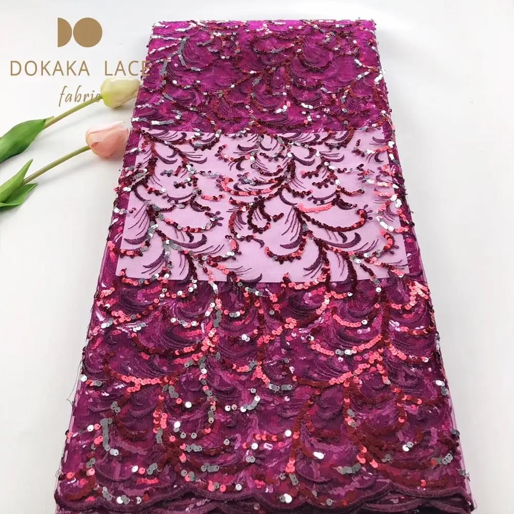 Модный стиль расшитые блестками сетчатые тюлевые кружевные ткани благородный