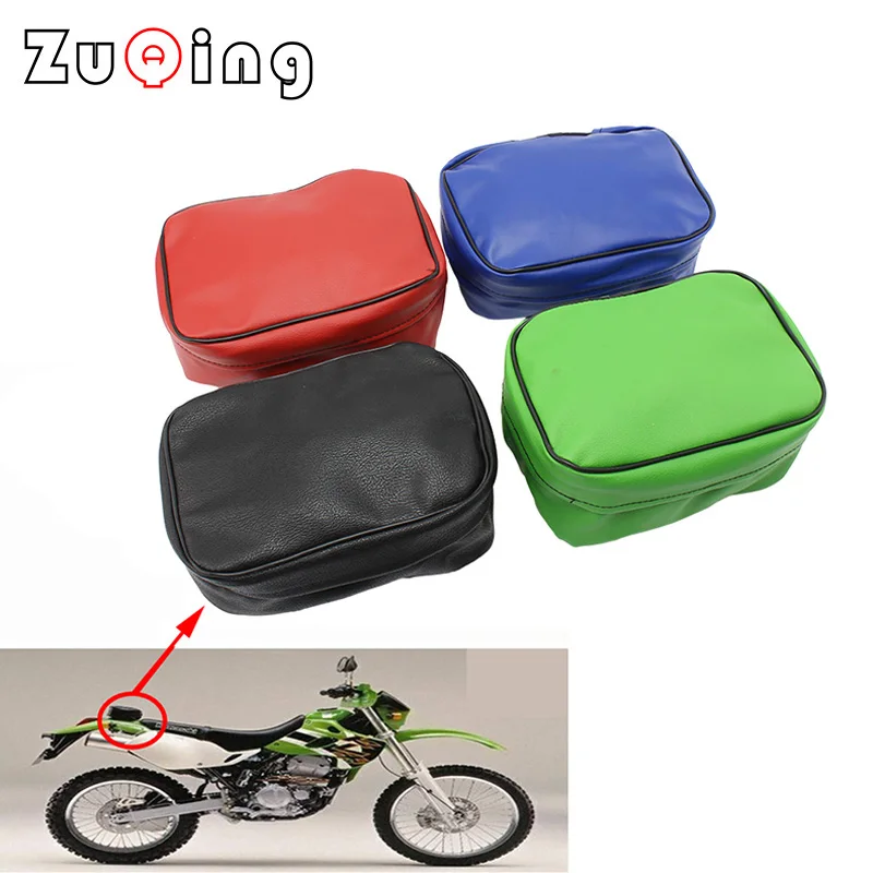 

Off Road Motorcycle Rear Tool Bag Tail Kit Storage PU Leather Waterproof Durable For Honda CRF150 CRF250/450 XR250R XR600 XR350R