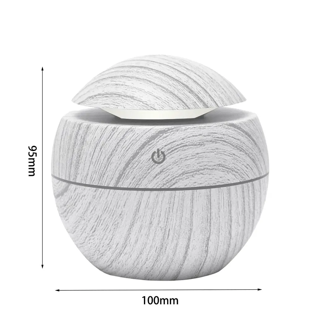 

Electric Humidifier Essential Aroma Oil Diffuser Ultrasonic Wood Grain Air Humidifier USB Mini Mist Maker LED Light For Home