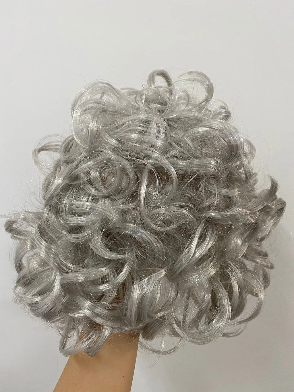 Страшная маска для пожилых людей косплей с белыми волосами на Хэллоуин праздник