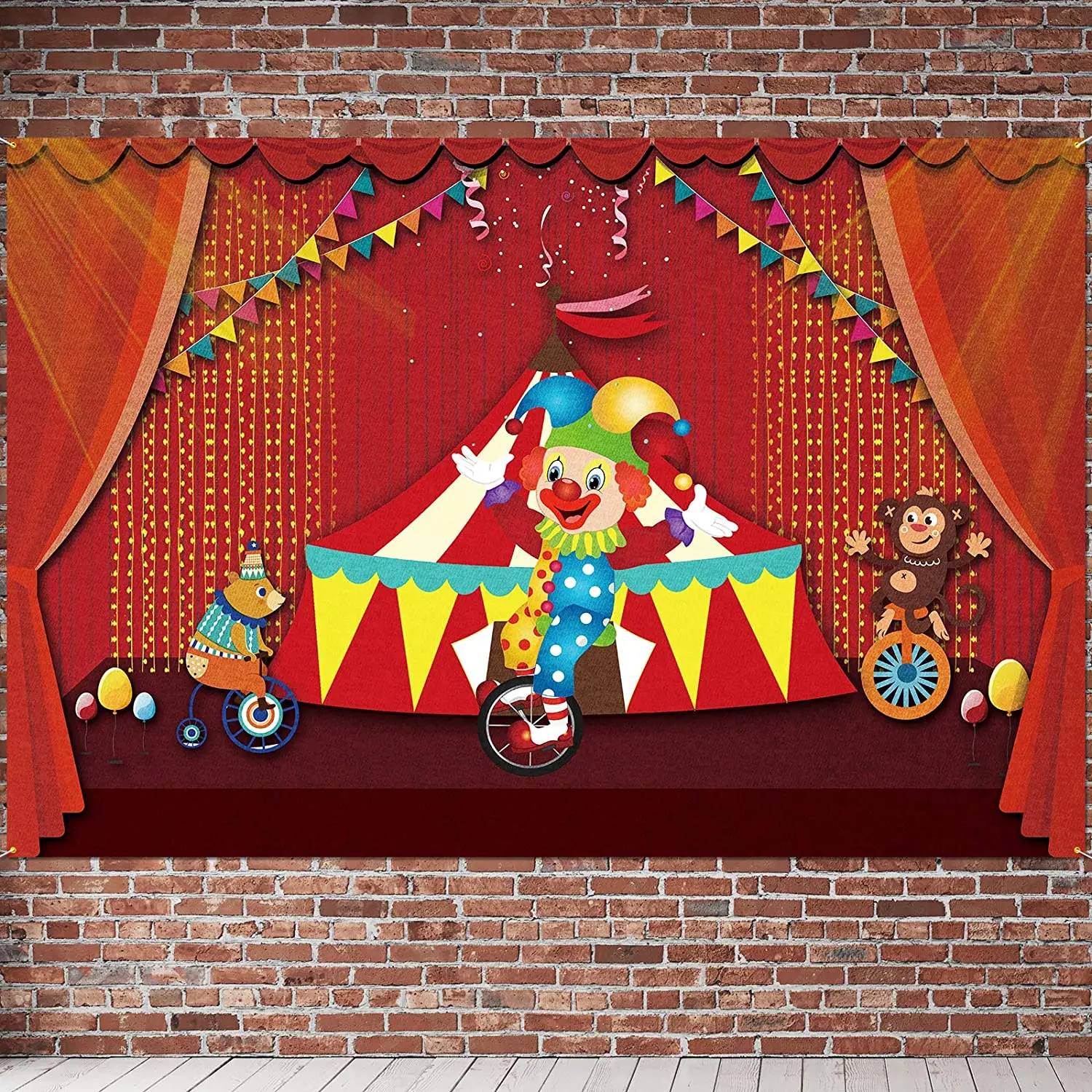 

Фон для фотосъемки в стиле семейного клоуна