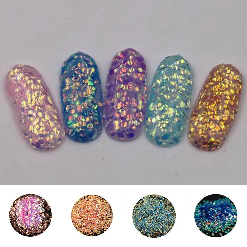 

UV Gel Acrylic Nail Art Glitter Scale Tips Sequins Manicure DIY Decoration Tool