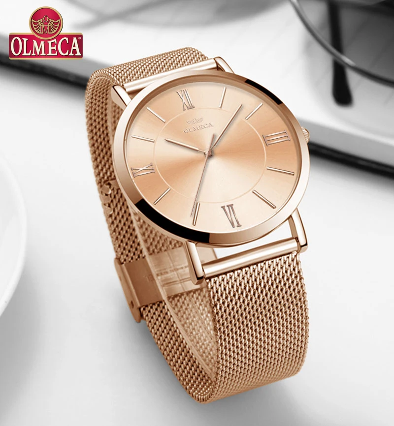 

OLMECA Top Brand Women Watches Wrist Watch Luxury Watch Fashion Relogio Feminino 30m Water Resistant Drop-Shipping Sport Watches